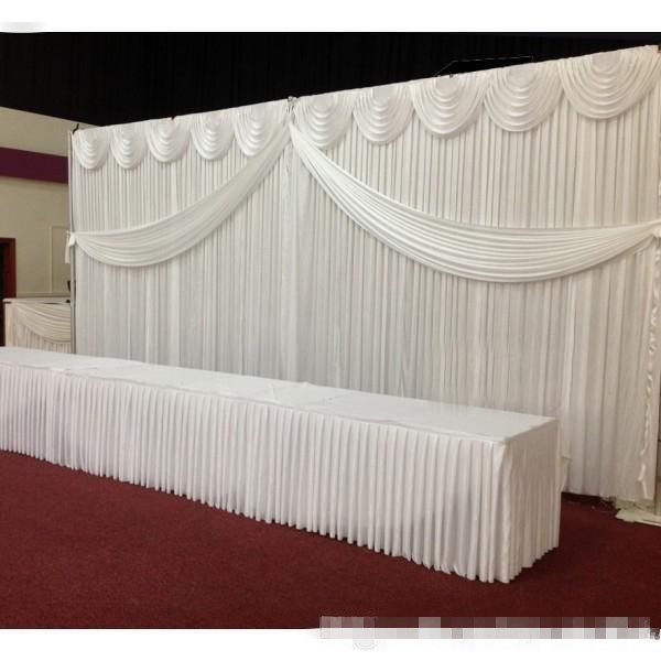 Home Bargains - Özel Saten Düğün Zemin Perdeleri Altın