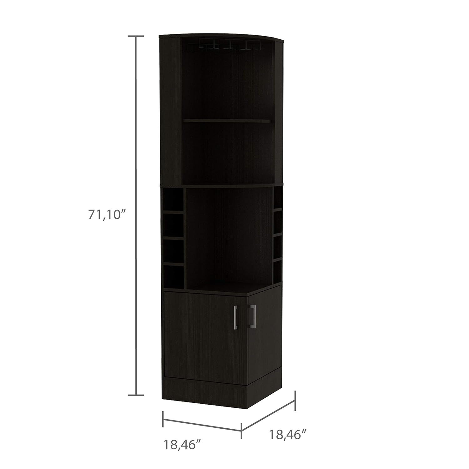 2 Raflı, Bardak Tutuculu, 8 Şi - Home Bar Shelves incelemesi ve fiyatı