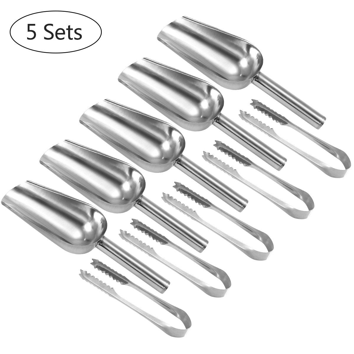 5 Parça Paslanmaz Çelik Buz Ke - Home Bar Set incelemesi ve fiyatı