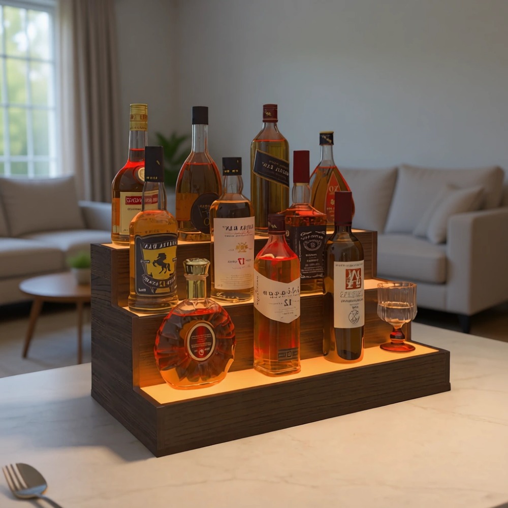 Ev Barı LED Şişe Teşhir Rafı | - Home Bar Shelves incelemesi ve fiyatı