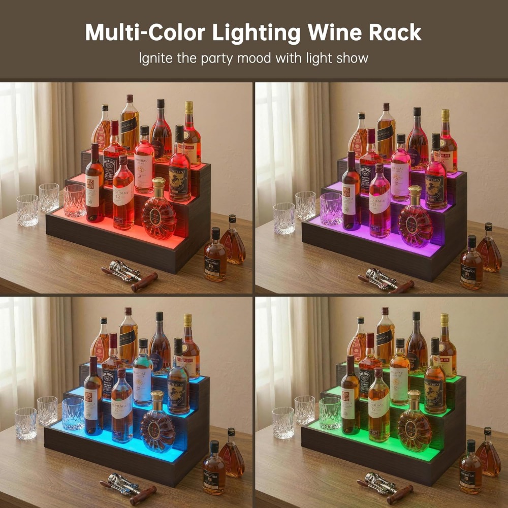 Ev Barı LED Şişe Teşhir Rafı | - Home Bar Shelves incelemesi ve fiyatı